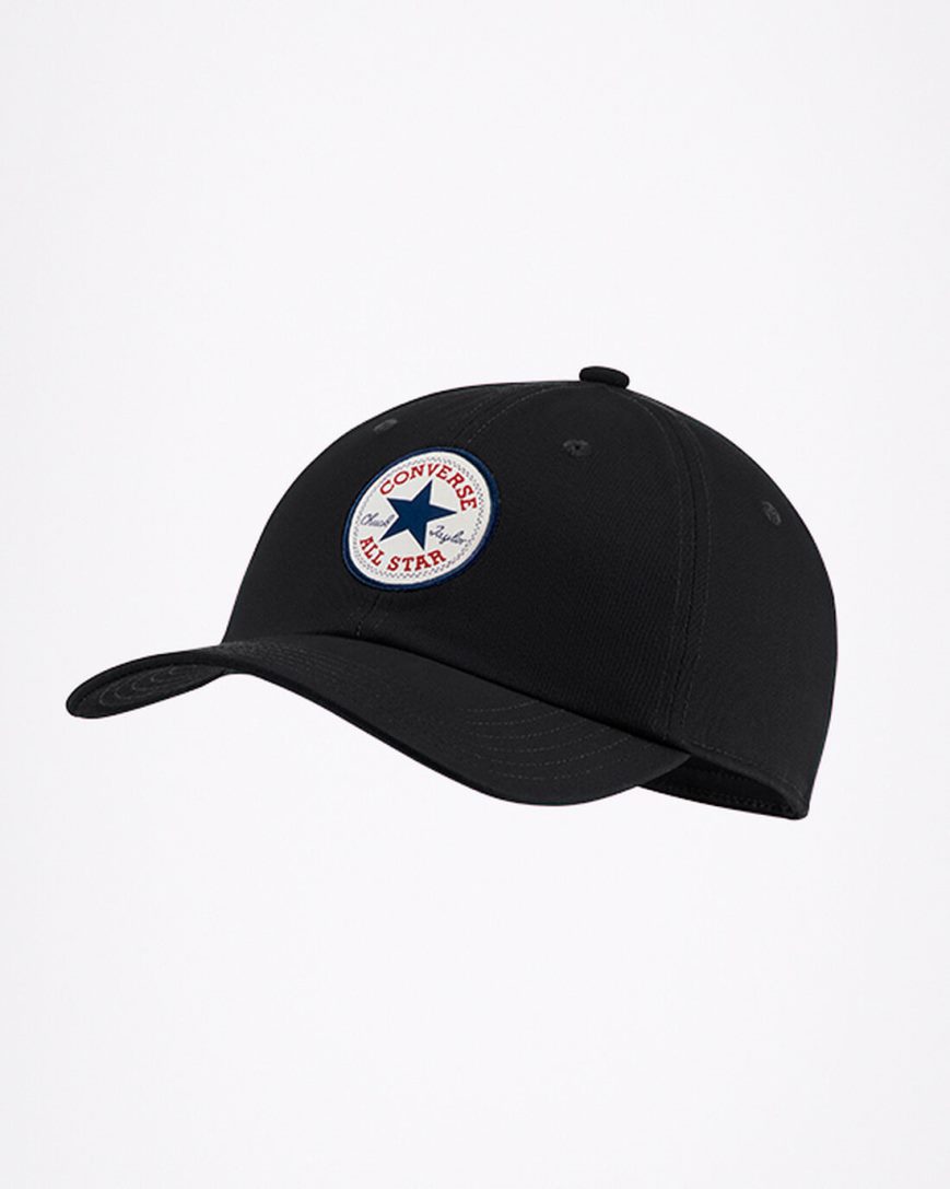 Black Converse All Star Patch Baseball Women\'s Hats | WU37K549I