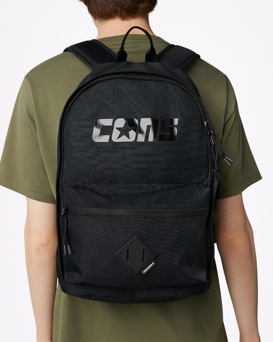 Black Converse CONS Go 2 Men\'s Backpacks | FI791853L