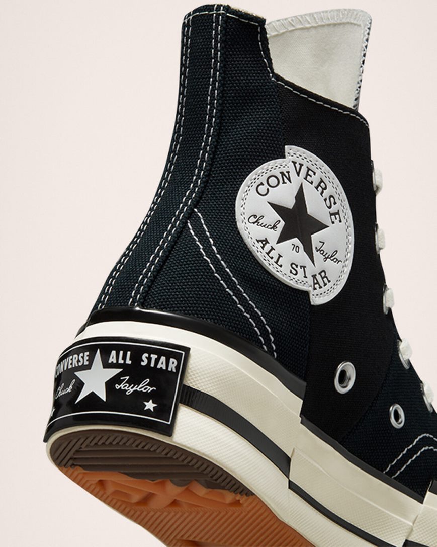 Black Converse Chuck 70 Plus Women's High Top Shoes | YV71K3985