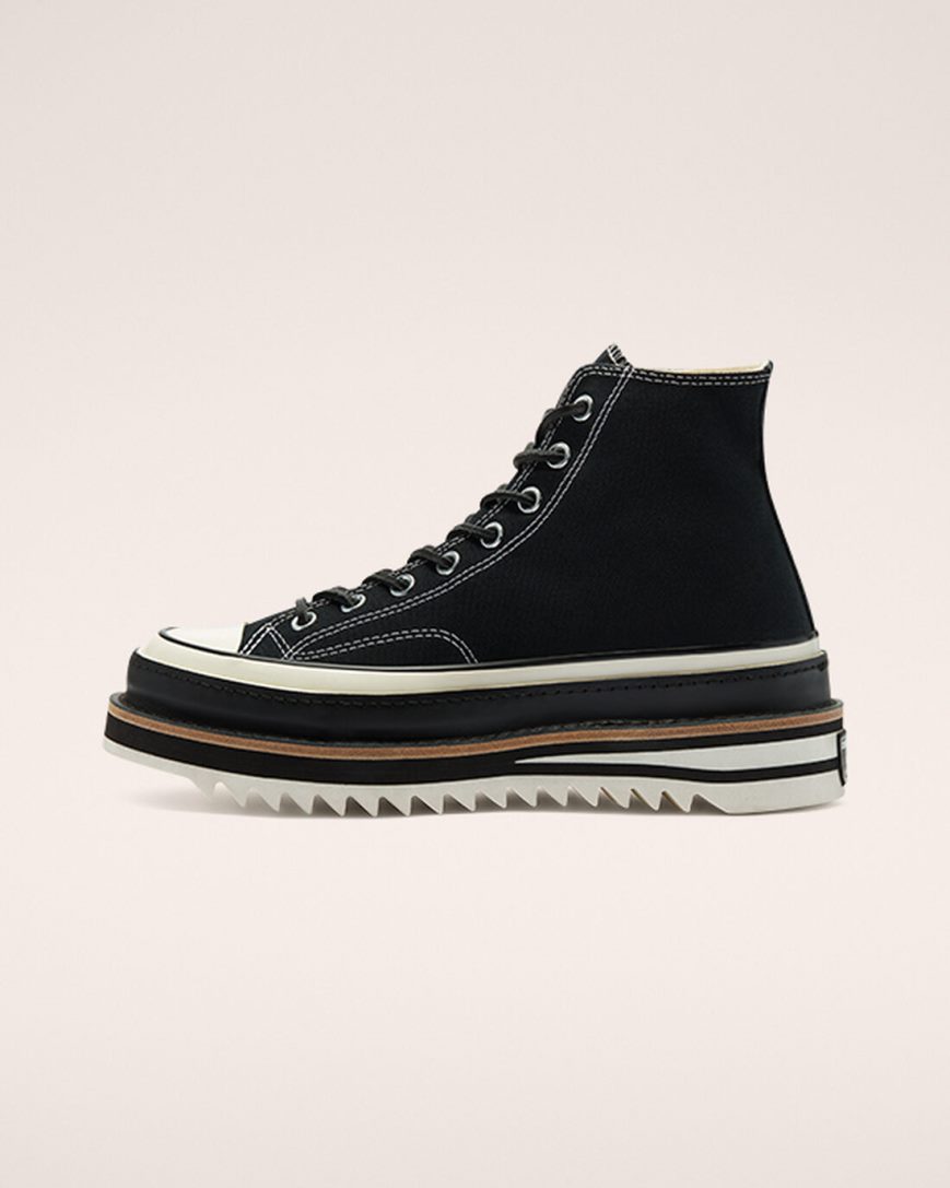 Black Converse Chuck 70 Trek Men's High Top Shoes | MQ4L8593K