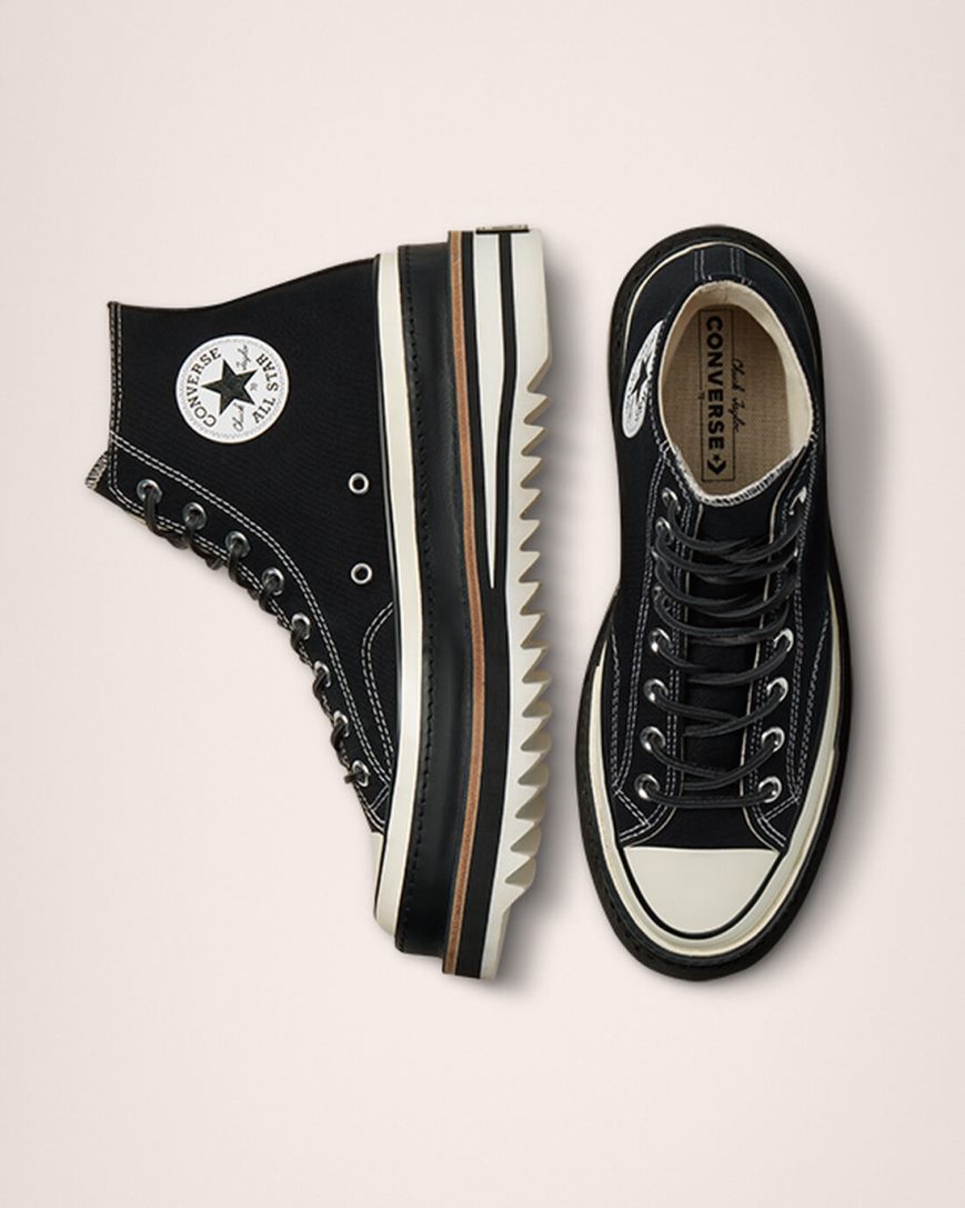 Black Converse Chuck 70 Trek Women's High Top Shoes | LXKI83791