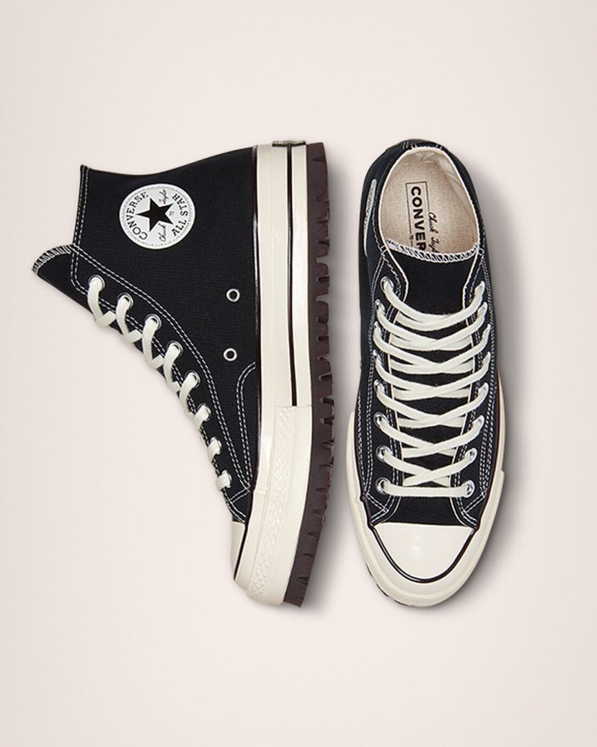 Black Converse Chuck 70 Trek Women's High Top Shoes | SXKI87149