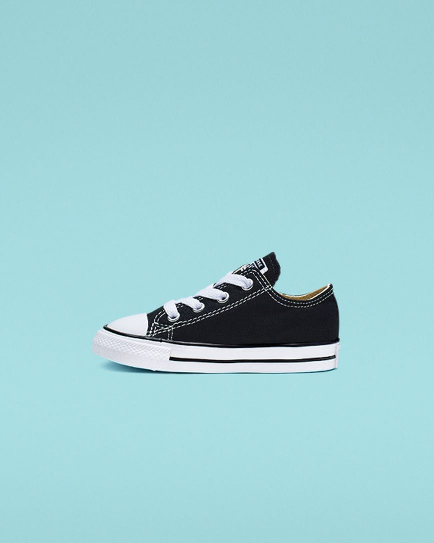 Black Converse Chuck Taylor All Star Classic Boys' Low Top Shoes | ER5891347