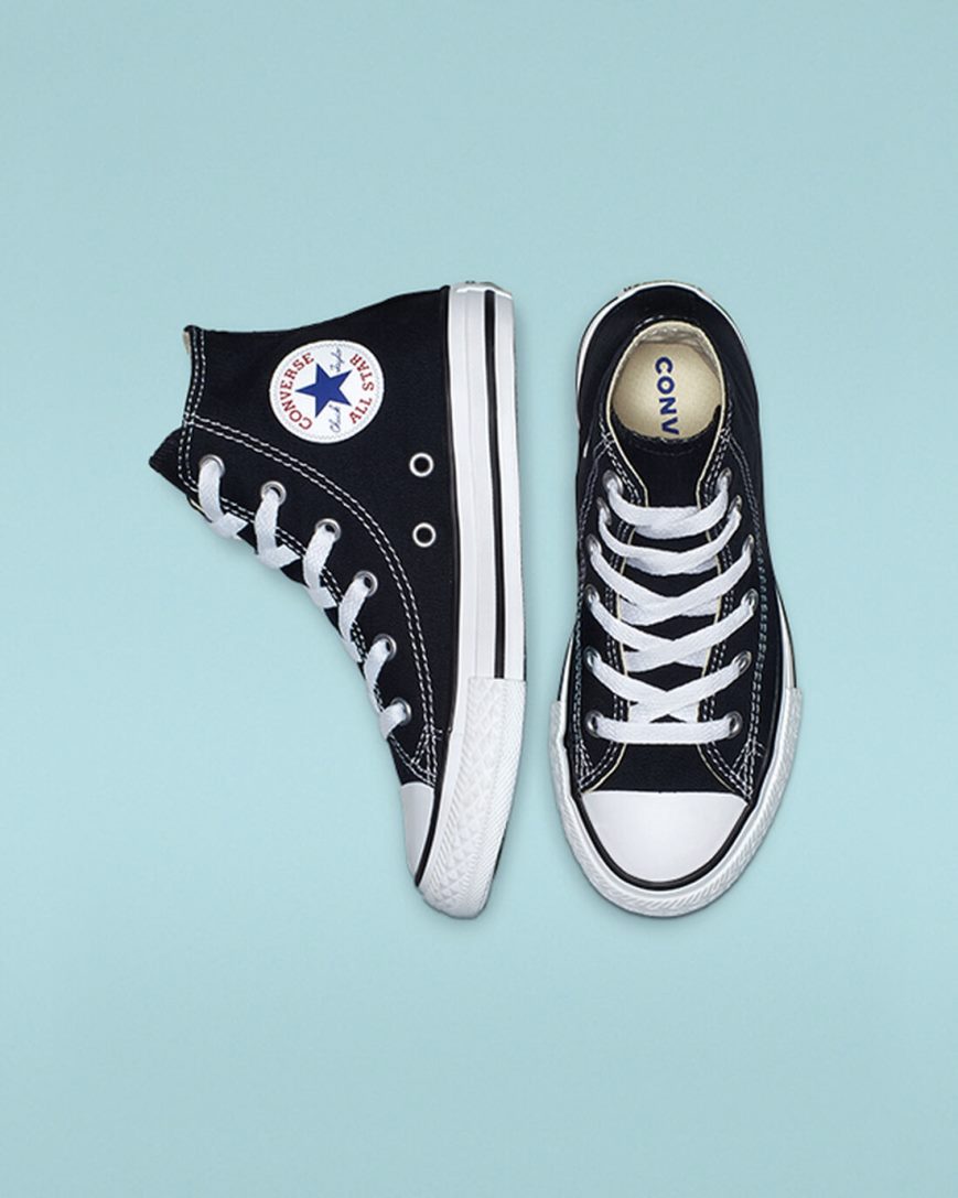 Black Converse Chuck Taylor All Star Classic Boys' High Top Shoes | IM7IK5491