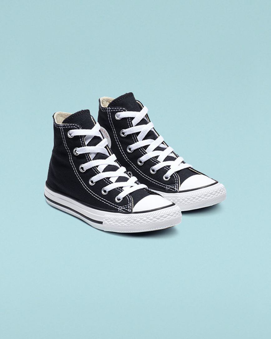 Black Converse Chuck Taylor All Star Classic Boys' High Top Shoes | IM7IK5491