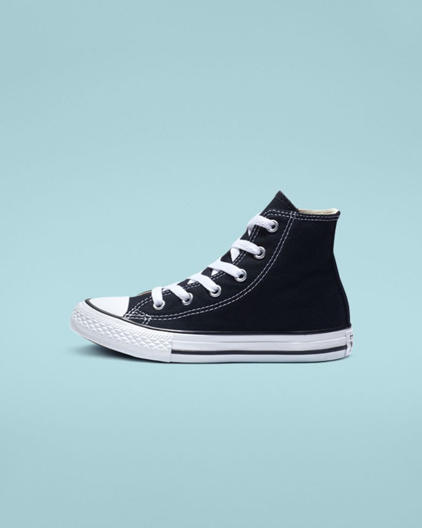 Black Converse Chuck Taylor All Star Classic Girls' High Top Shoes | JZLI78K35