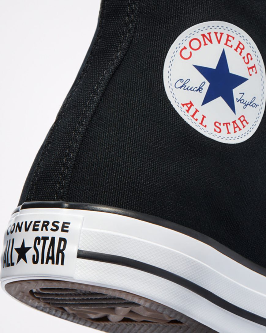 Black Converse Chuck Taylor All Star Classic Women's High Top Shoes | RQLK17348