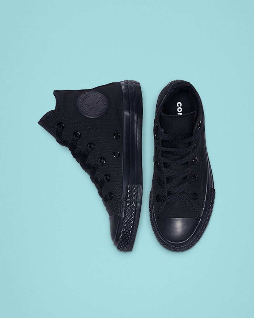 Black Converse Chuck Taylor All Star Classic Girls' High Top Shoes | YP41893L5