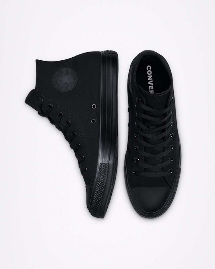 Black Converse Chuck Taylor All Star Classic Men's High Top Shoes | ZN3I5K149