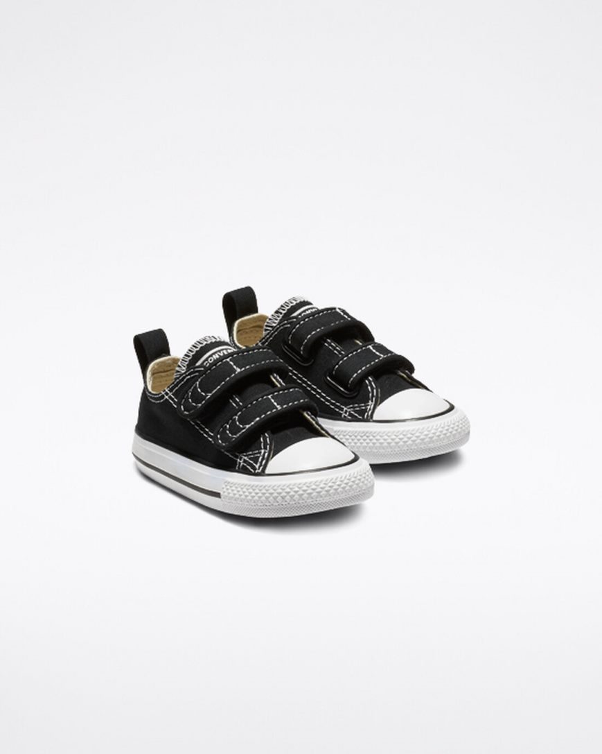 Black Converse Chuck Taylor All Star Easy-On Boys' Low Top Shoes | TW5K491L3