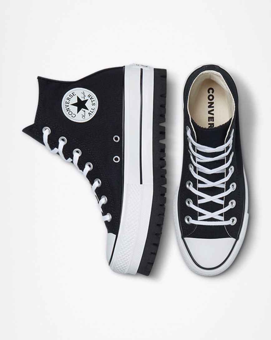 Black Converse Chuck Taylor All Star Trek High Top Women's Platform Shoes | GI8713K59