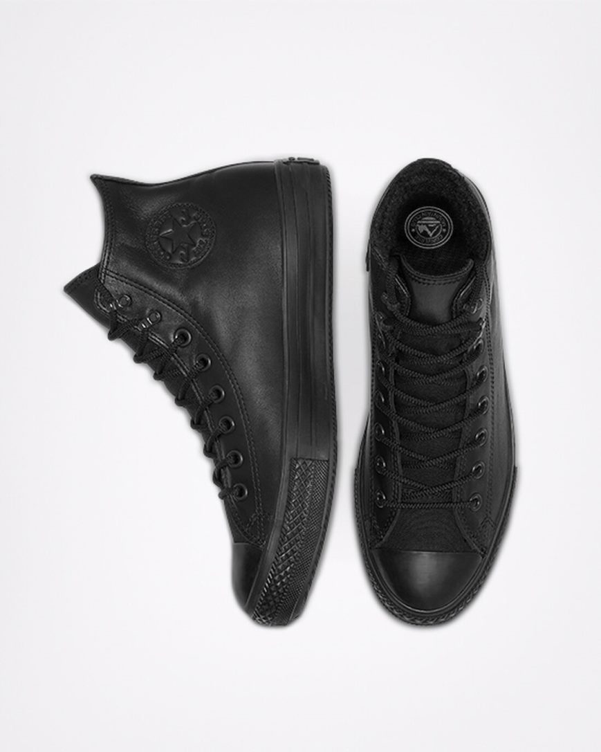 Black Converse Chuck Taylor All Star Winter GORE-TEX® Men's High Top Shoes | JK4387K1L