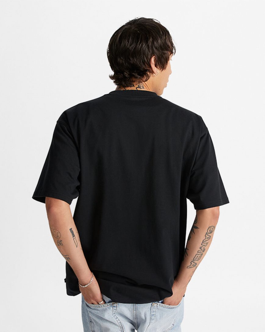 Black Converse Cloud Pocket Graphic Men's T-Shirts | XV7938ILK