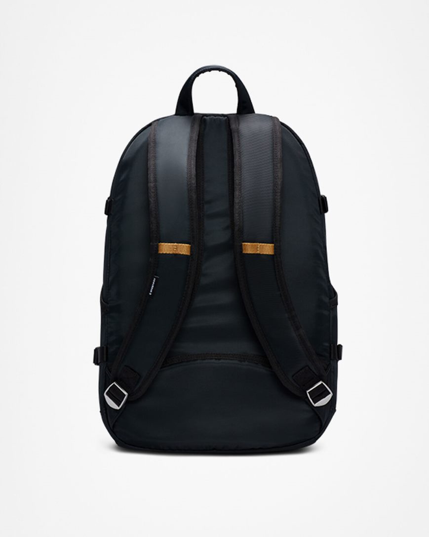 Black Converse Premium Straight Edge Women's Backpacks | KO873K491