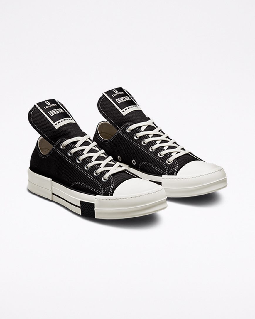 Black Converse x DRKSHDW DRKSTAR Chuck 70 Women's Low Top Shoes | QOLI87934