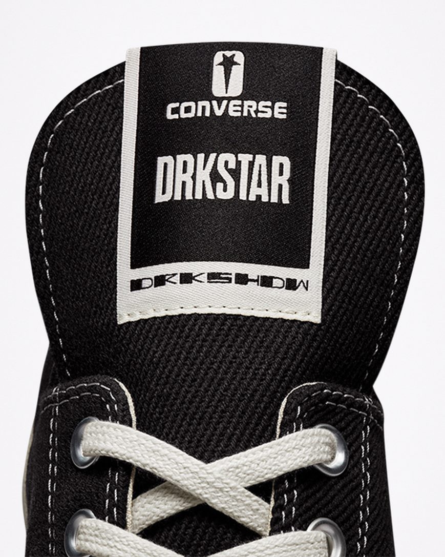 Black Converse x DRKSHDW DRKSTAR Chuck 70 Women's Low Top Shoes | QOLI87934