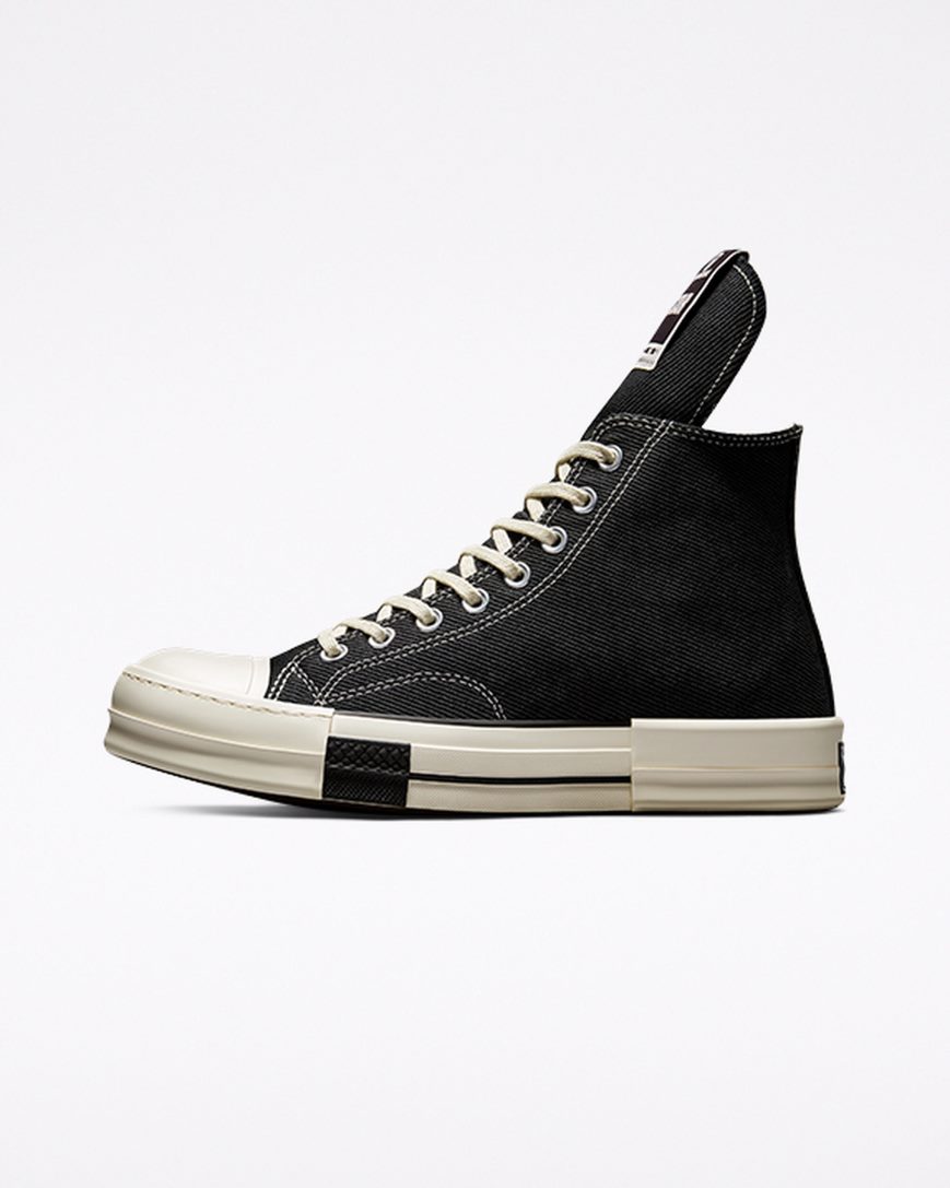 Black Converse x DRKSHDW DRKSTAR Chuck 70 Men's High Top Shoes | VDKIL9371