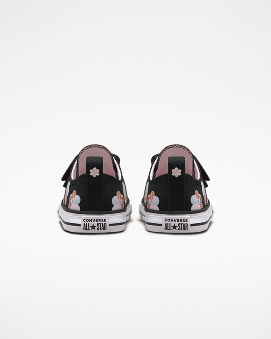 Black / Orange Pink Converse Chuck Taylor All Star Easy-On Crafted Patchwork Girls' Low Top Shoes | FL47K89I3