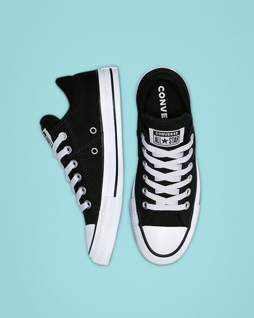 Black / White / Black Converse Chuck Taylor All Star Madison Women's Low Top Shoes | PUL41K75I