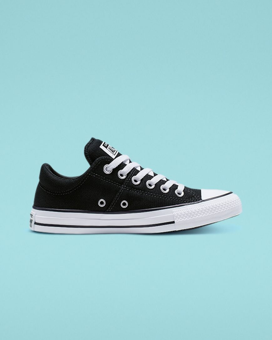 Black / White / Black Converse Chuck Taylor All Star Madison Women\'s Low Top Shoes | PUL41K75I