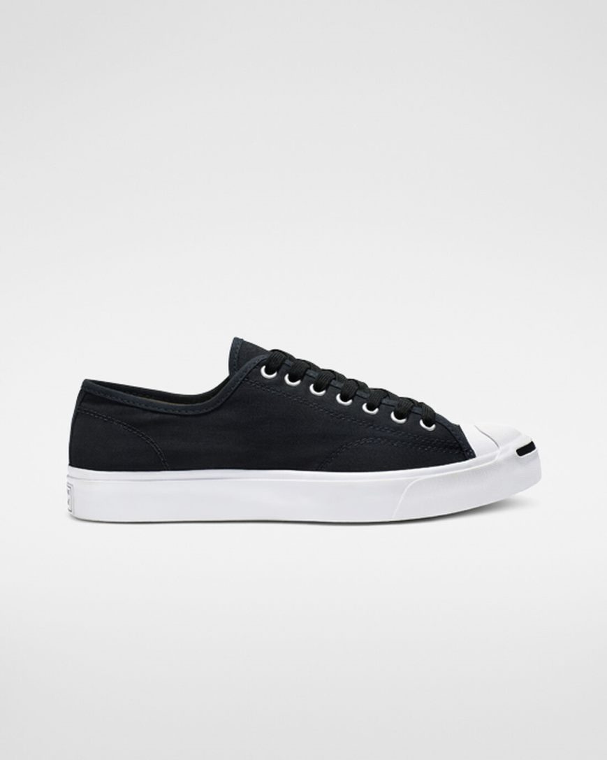 Black / White / Black Converse Jack Purcell Canvas Women\'s Low Top Shoes | NT4I378KL