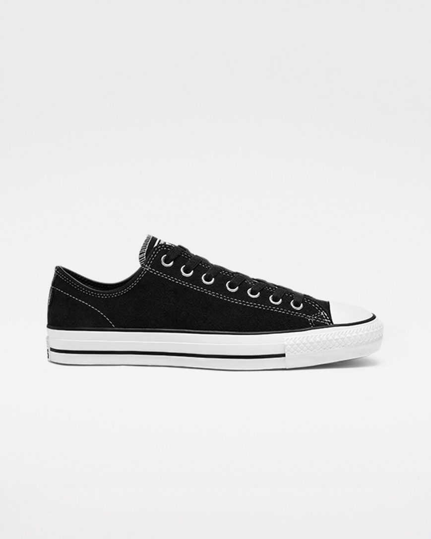 Black / White Converse CONS Chuck Taylor All Star Pro Suede Men\'s Skate Shoes | IE97458I3