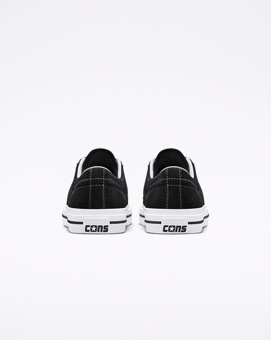 Black / White Converse CONS One Star Pro Suede Women's Skate Shoes | LV35I189K