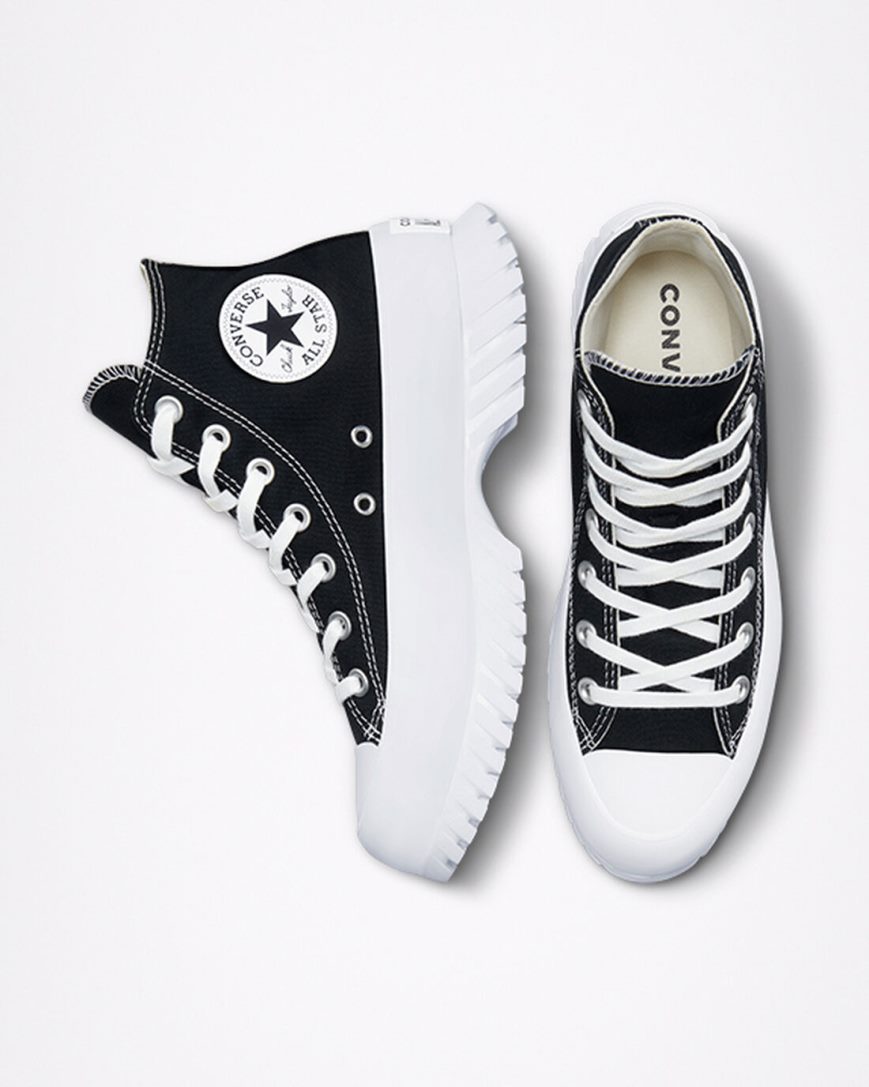 Black / White Converse Chuck Taylor All Star Lugged 2.0 Women's High Top Shoes | DKK31497I