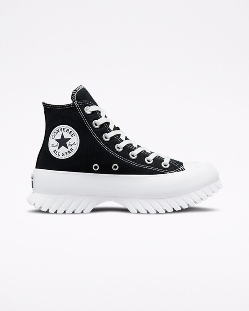 Black / White Converse Chuck Taylor All Star Lugged 2.0 Women\'s High Top Shoes | DKK31497I