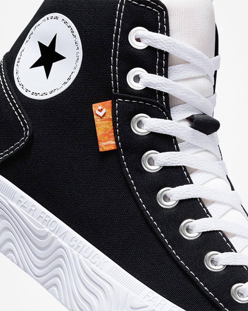 Black / White Converse Chuck Taylor Alt Star Canvas Women's High Top Shoes | VE5K8I937