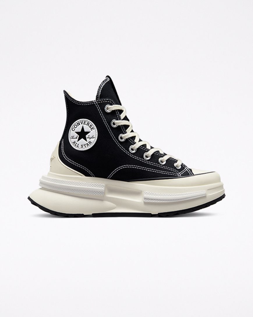 Black / White Converse Run Star Legacy CX Men\'s High Top Shoes | BQ5I74L81