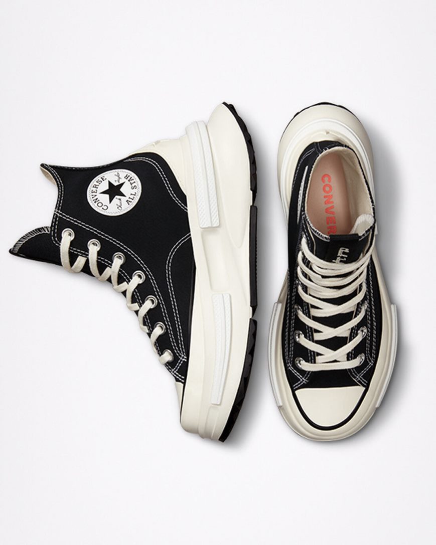 Black / White Converse Run Star Legacy CX Women's High Top Shoes | CE94KL135