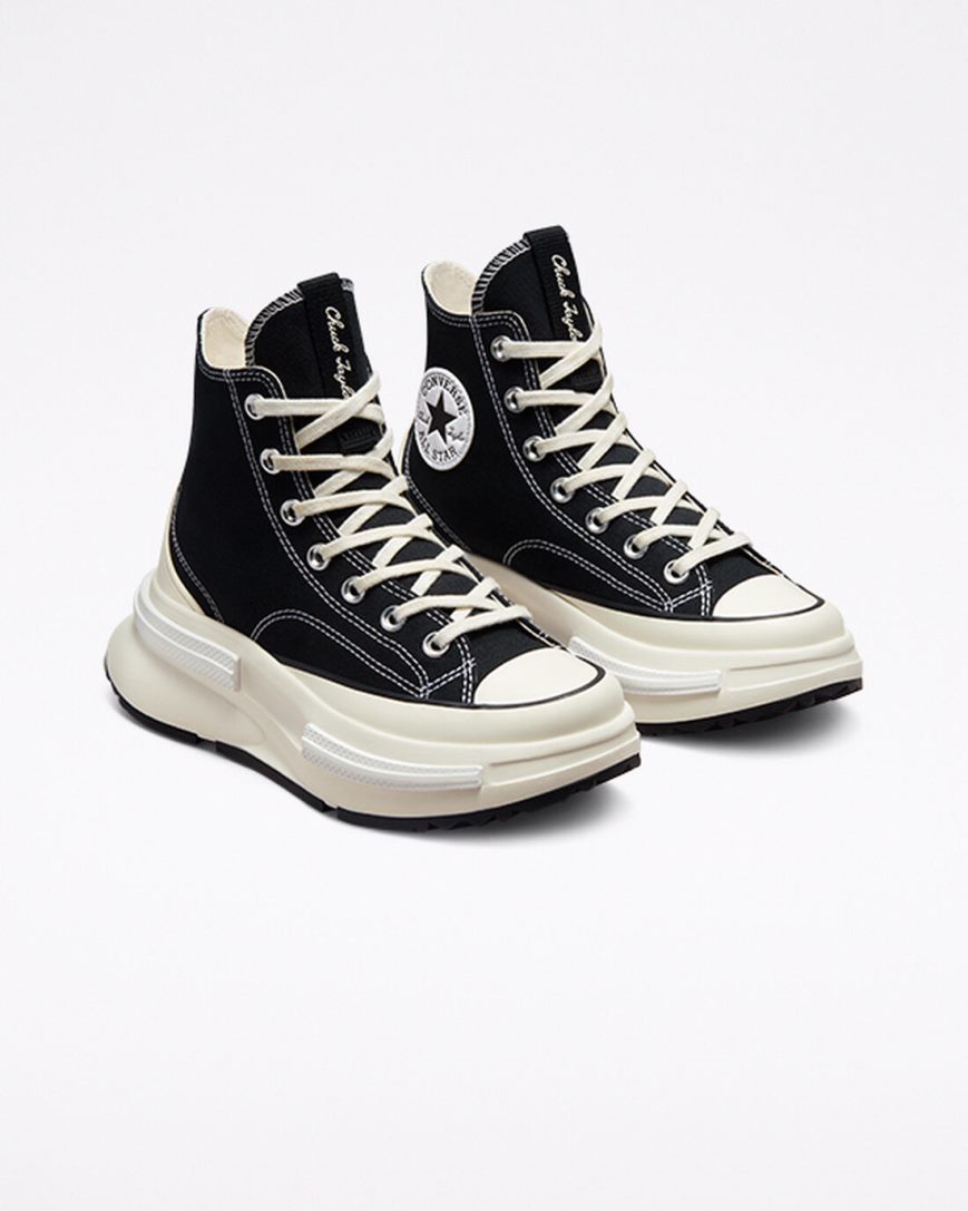 Black / White Converse Run Star Legacy CX Women's High Top Shoes | CE94KL135