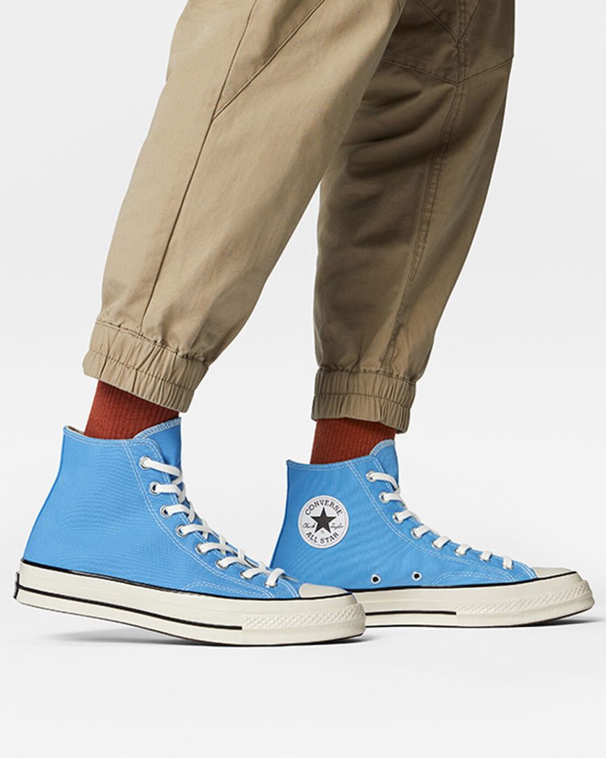 Blue / Black Converse Chuck 70 Seasonal Color Men's High Top Shoes | VS7948K51