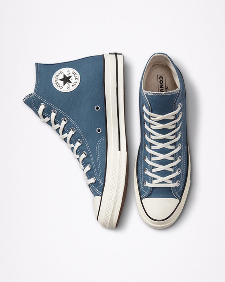 Blue / Black Converse Chuck 70 Seasonal Color Men's High Top Shoes | YAK75481L