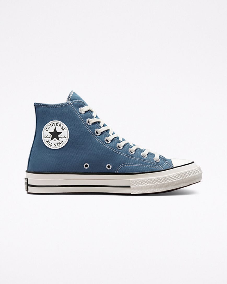 Blue / Black Converse Chuck 70 Seasonal Color Men\'s High Top Shoes | YAK75481L