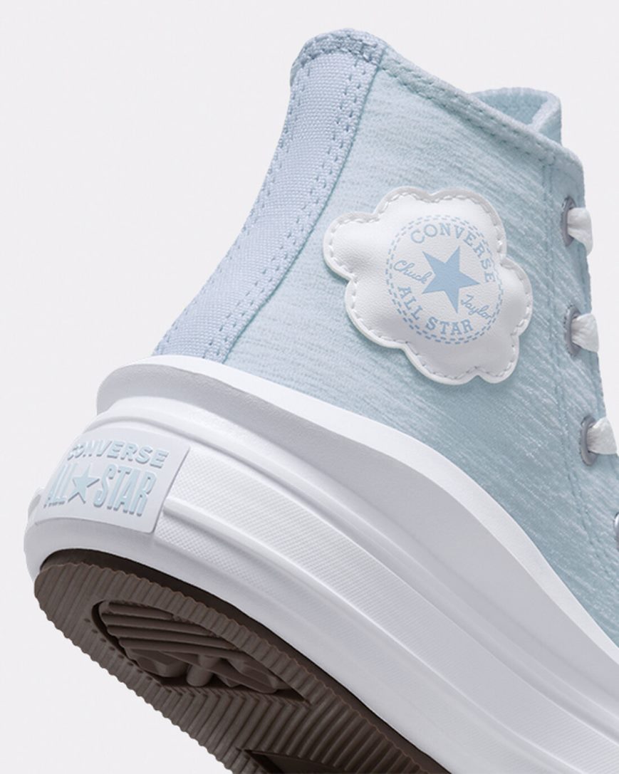 Blue Converse Chuck Taylor All Star Move Cloud Patch High Top Girls' Platform Shoes | VOLI943K1