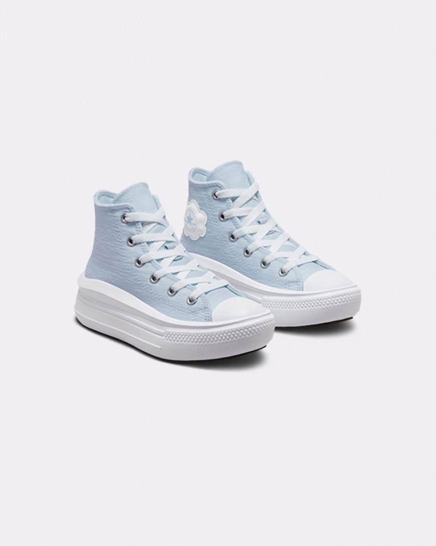 Blue Converse Chuck Taylor All Star Move Cloud Patch High Top Girls' Platform Shoes | VOLI943K1