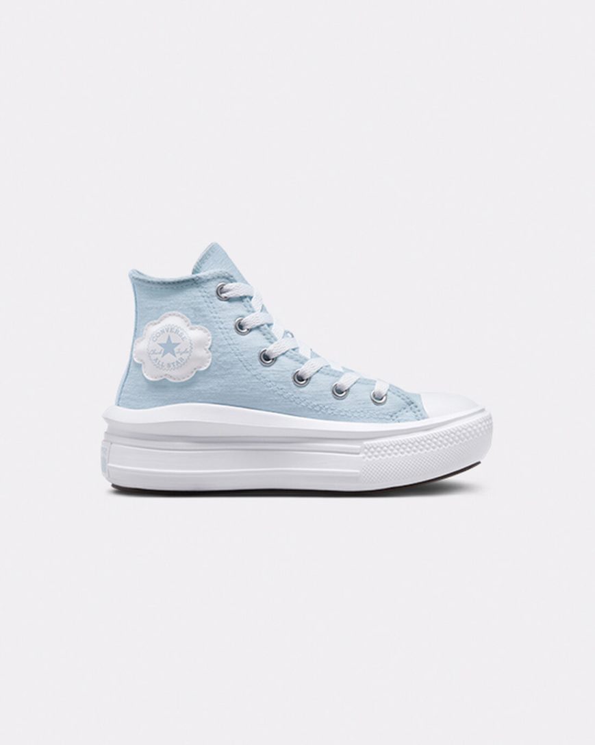 Blue Converse Chuck Taylor All Star Move Cloud Patch High Top Girls\' Platform Shoes | VOLI943K1