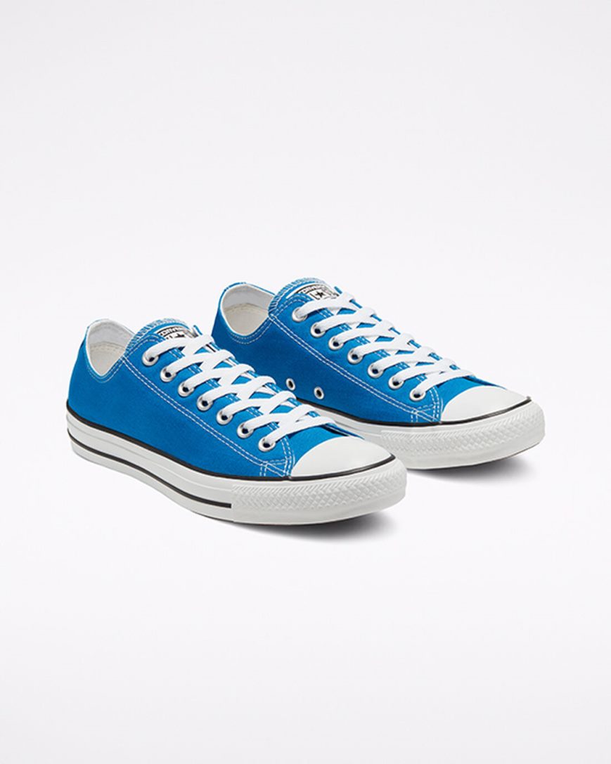 Blue Converse Chuck Taylor All Star Seasonal Color Women's Low Top Shoes | NG58971LI