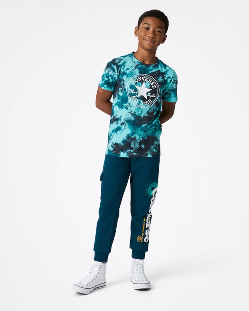 Blue Converse Into The Wild Fleece Cargo Boys' Pants | UW4L18IK9