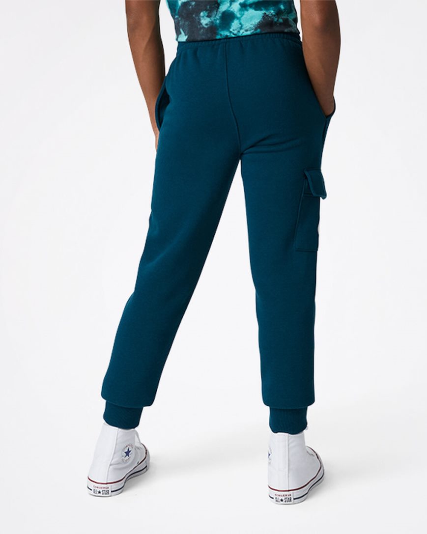 Blue Converse Into The Wild Fleece Cargo Boys' Pants | UW4L18IK9