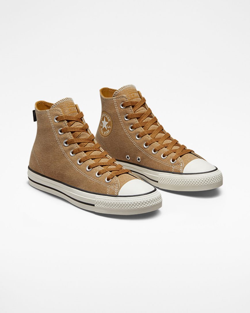 Brown / Black Converse CONS Chuck Taylor All Star Pro Heavyweight Canvas Men's Skate Shoes | YA91K4735