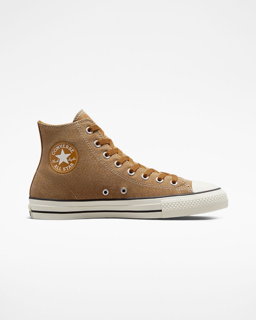 Brown / Black Converse CONS Chuck Taylor All Star Pro Heavyweight Canvas Men\'s Skate Shoes | YA91K4735