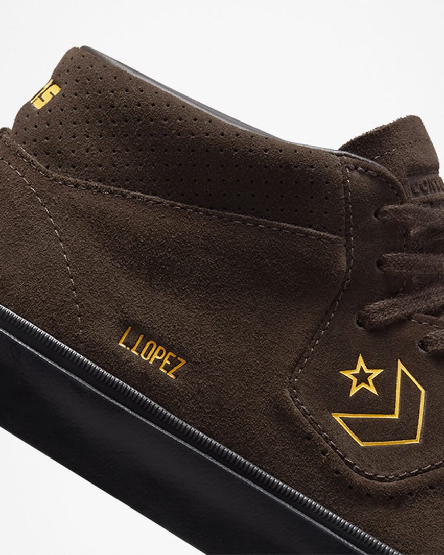 Brown / Black Converse CONS Louie Lopez Pro Men's Skate Shoes | HZ58L9I71