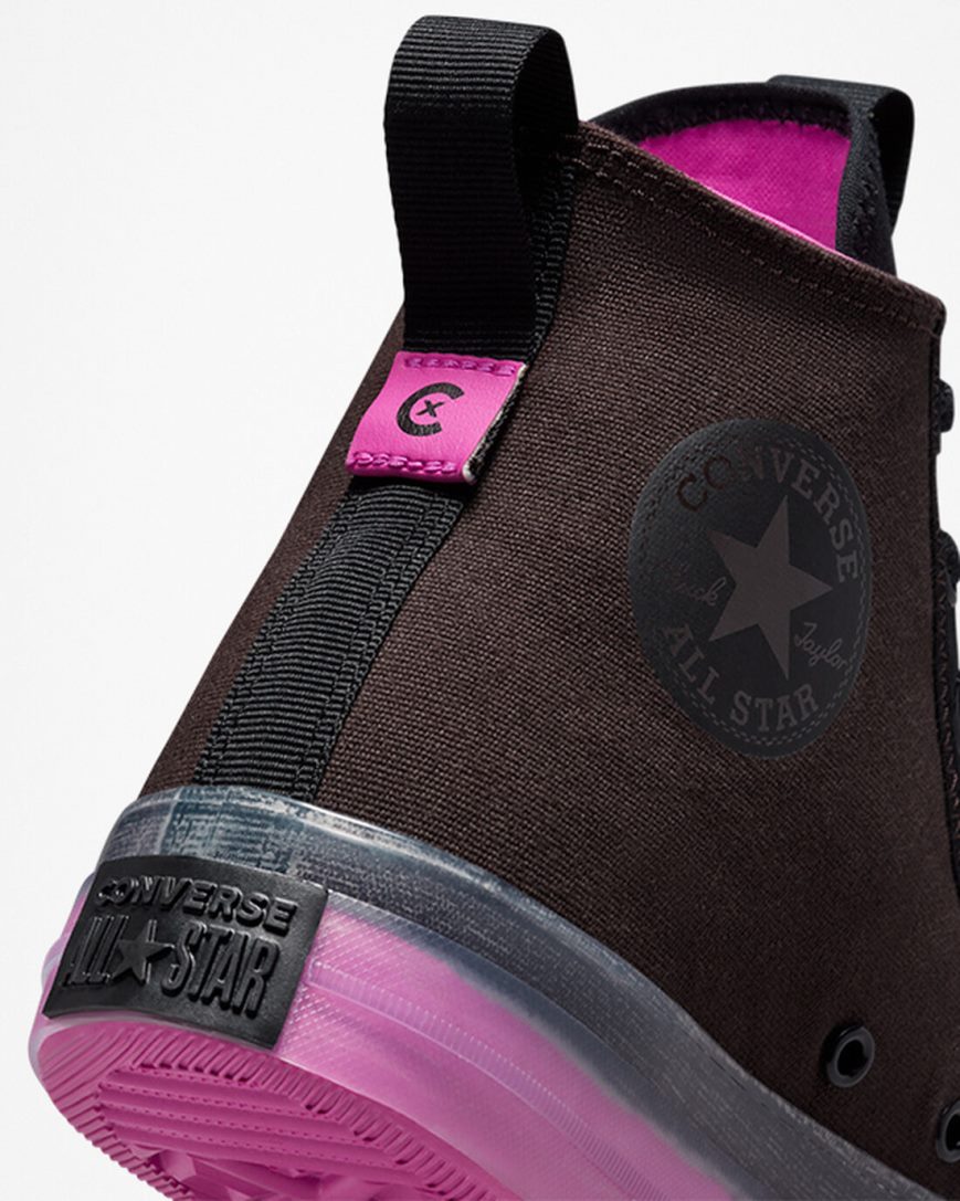 Brown / Black Converse Chuck Taylor All Star CX Explore Edge Glow Women's High Top Shoes | UJ514938I