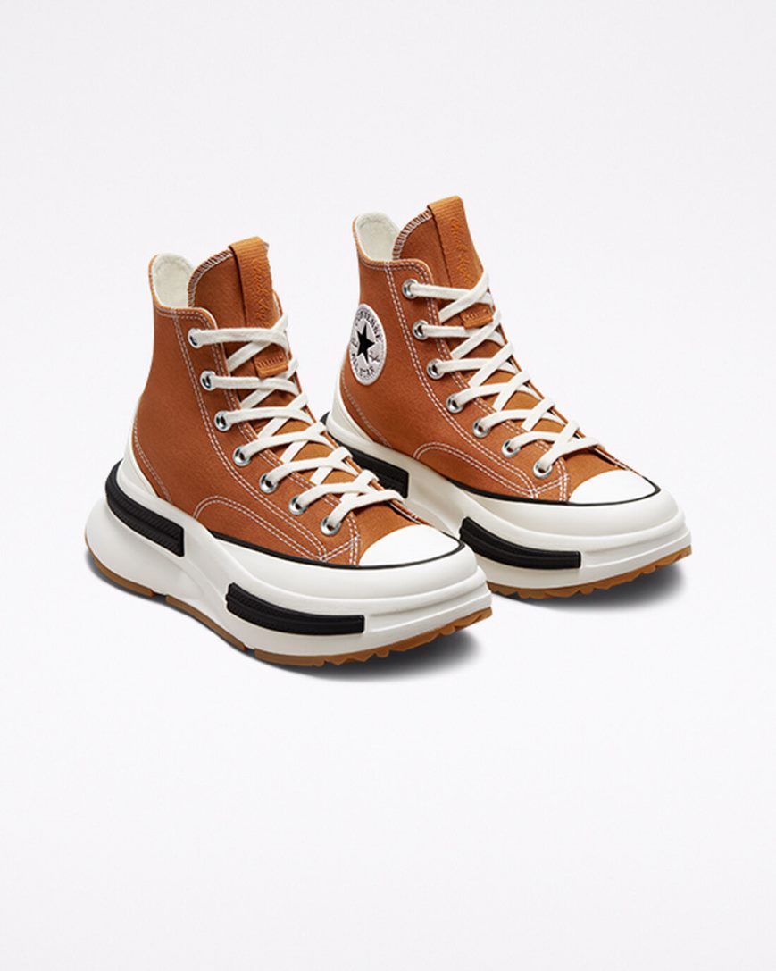 Brown / Black Converse Run Star Legacy CX Men's High Top Shoes | GL5I9K413