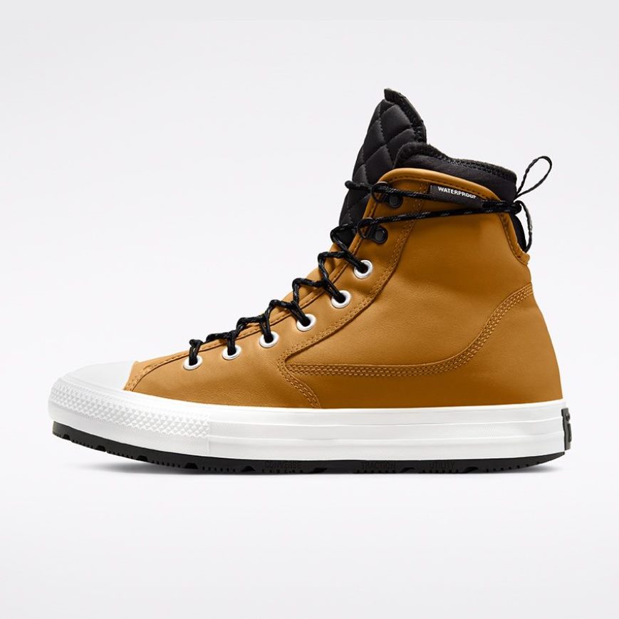 Brown / White / Black Converse Cold Fusion Chuck Taylor All Star All Terrain High Top Men's Winter Boots | QVLI79148