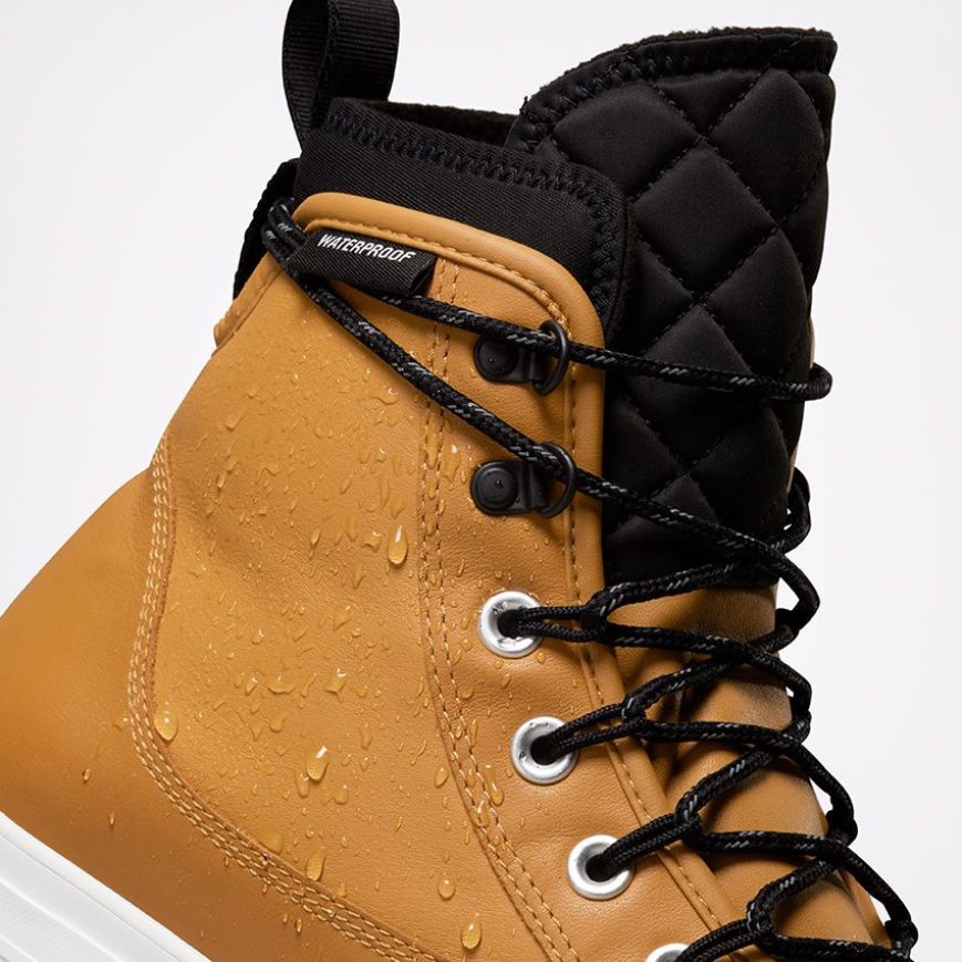 Brown / White / Black Converse Cold Fusion Chuck Taylor All Star All Terrain High Top Men's Winter Boots | QVLI79148