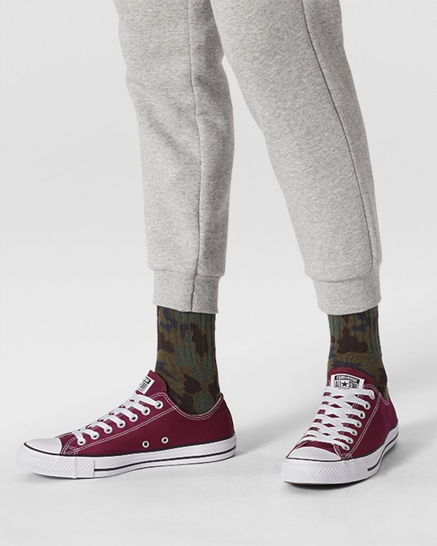 Burgundy Converse Chuck Taylor All Star Classic Men's Low Top Shoes | GZ1475ILK